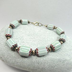 Vintage Glass bead bracelet